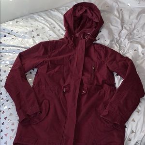 Burgundy lightweight jacket